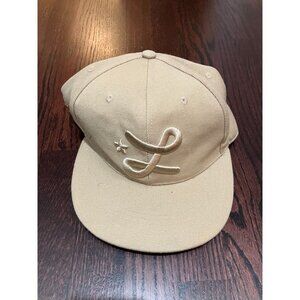 LRG True Heads Men's Fitted Baseball Cap, Tan/Cream, Size Large